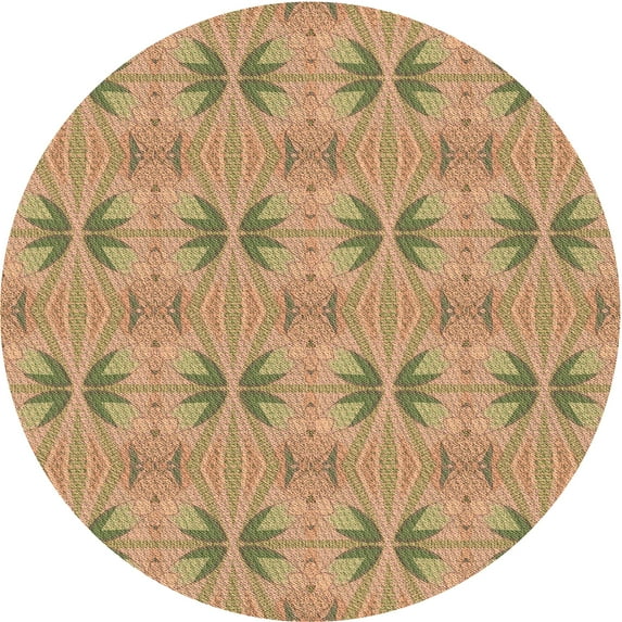 Ahgly Company Indoor Square Patterned Brown Sand Brown Area Rugs, 3' Square