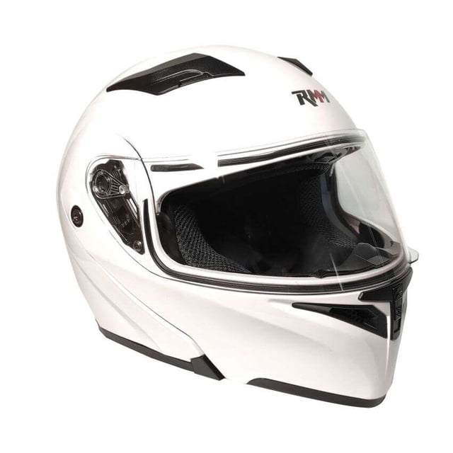 Casco RMM 169 Abatible Blanco Con Lente Interno