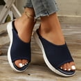 thumbnail image 5 of Willtoo Women's Orthopedic Sandals Wide Width Wedge Casual Summer Sandals Flats Comfortable Orthopedic Slipper, 5 of 6