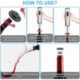 thumbnail image 4 of 4 In 1 Electric Wine Opener Set, Cordless Battery Operated Automatic Corkscrew Wine Bottle Opener With Foil Cutter, Wine Pourer, Vacuum Stopper, For B, 4 of 5