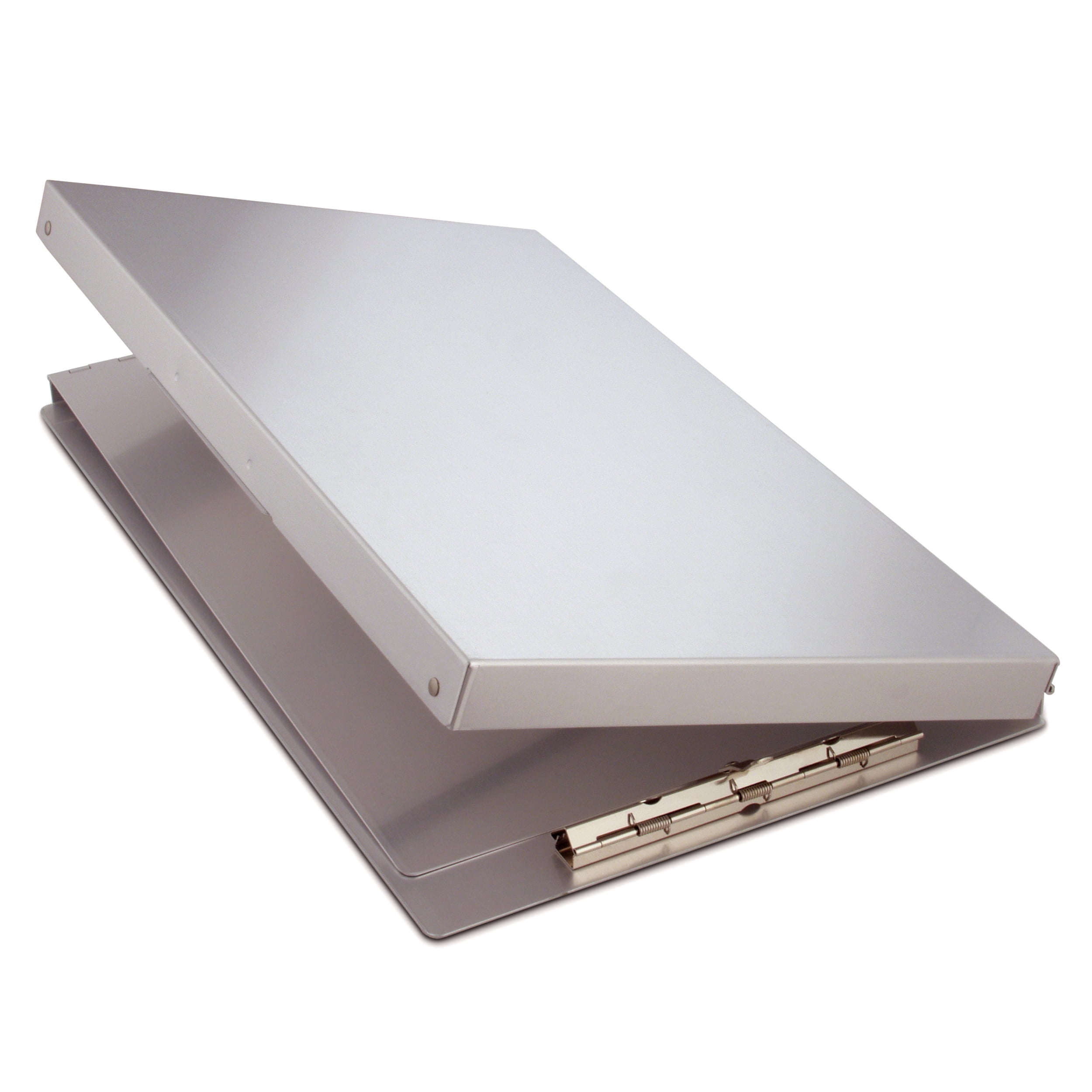 Saunders 10519 0.5 in. Clip Capacity Holds 8.5 in. x 14 in. Sheets Snapak Aluminum Side-Open Forms Folder - Silver