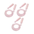 thumbnail image 3 of Cuerdas para saltar antideslizantes para adultos, 3 uds., para competición de ejercicio en interiores Rosa, 3 of 8