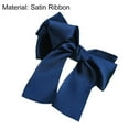 thumbnail image 3 of Barrette à Cheveux en Satin Coréen avec Nœud et Porte-Queue de Cheval, 3 of 8