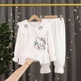 thumbnail image 3 of Ropa para niños de Hello Kitty, pijamas gruesos de franela para niñas de otoño e invierno, traje de manga larga de Estilo Princesa bonito, 3 of 4