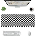 thumbnail image 2 of Checkerboard XXL Extended Desk Pad Large Keyboard Gaming Mat AntiFray Stitched Edges, WaterResistant Laptop Desk AntiSlip Mousepad for Office and Home, 2 of 6