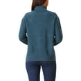 thumbnail image 3 of INSPIRE CHIC Women's Sweater Turtleneck Long Sleeve Knitted Pullover Fall Winter Basic Top S Deep Blue, 3 of 5