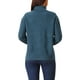 thumbnail image 3 of Suéter de mujer Inspire Chic con cuello alto, de manga larga, tejido, pullover básico de otoño e invierno, talla S, azul profundo, 3 of 5