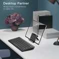 thumbnail image 4 of Tablet Stand Holder for Desk, Adjustable Portable Desktop Holder, Foldable Dock for Tablet from 4 Inch to 12.9 Inch, Compatible with iPad Mini/Air/Pro (Black), 4 of 5
