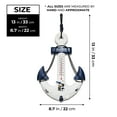 thumbnail image 2 of Accent Collection Anchor Wall Mount Coat Rack, Hook & Built-In Thermometer, 13" Rustic Ocean, Beach Themed Decor, Nautical Gifts, 2 of 6