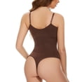 thumbnail image 1 of Body moldeador sin costuras que encoge el abdomen y levanta las caderas, tanga de talla grande, corsé con tirantes para mujer, 1 of 6