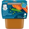 (4 pack) (4 Pack) Gerber 2nd Foods Carrot Sweet Potato Pea Baby Food, 4 oz. Tubs, 2 Count