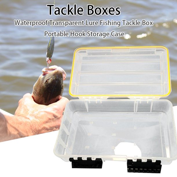 Cajas de almacenamiento de lentejuelas con anzuelo de cebo multifuncional Cajas de aparejos de pesca con señuelos Hugtrwg Para estrenar