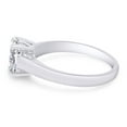 thumbnail image 6 of AFFY 1 Carat 6.5MM Lab Grown Diamond Solitaire Wedding Ring for Women 14K Solid White Gold-4.5, 6 of 6