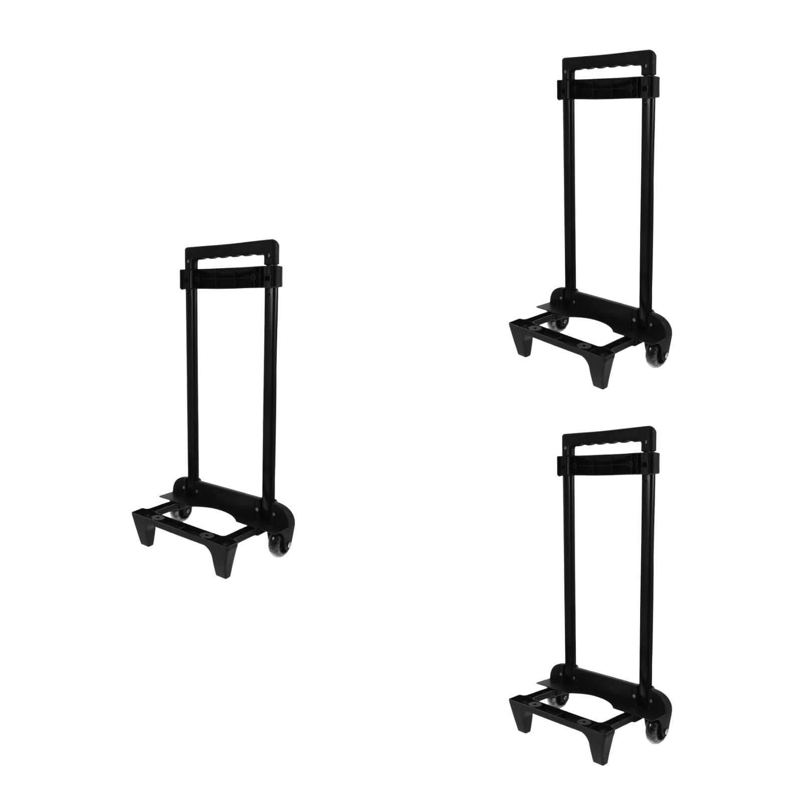 Worgeous 3pcs Heavy Duty Hand Truck with Wheels Ergonomic Handle High Strength Aluminum for Shopping Travel Office Foldable for Space Saving
