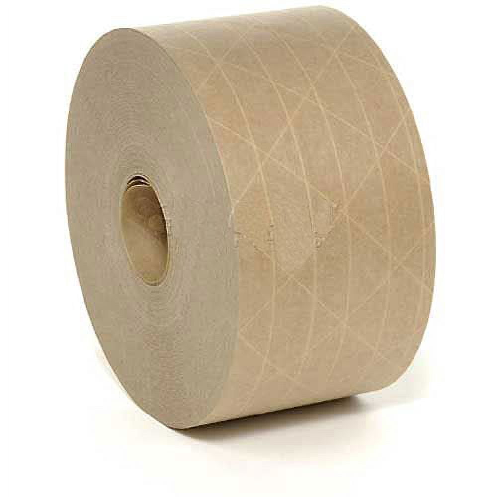 Holland Manufacturing 422834 Reinforced Water Activated Tape - 70 mm x 375 ft. 5 Mil - Tan