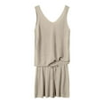 thumbnail image 5 of Women's Lounge Sets Knit Sleeveless Knit Tops & Shorts 2 Piece Outfits, 5 of 6