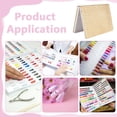 thumbnail image 5 of Libro de muestras de esmaltes con 216 colores de uñas, muestrario de esmaltes con 240 uñas postizas, cartulina para practicar manicura, libro de tarjetas para esmaltes en gel., 5 of 5