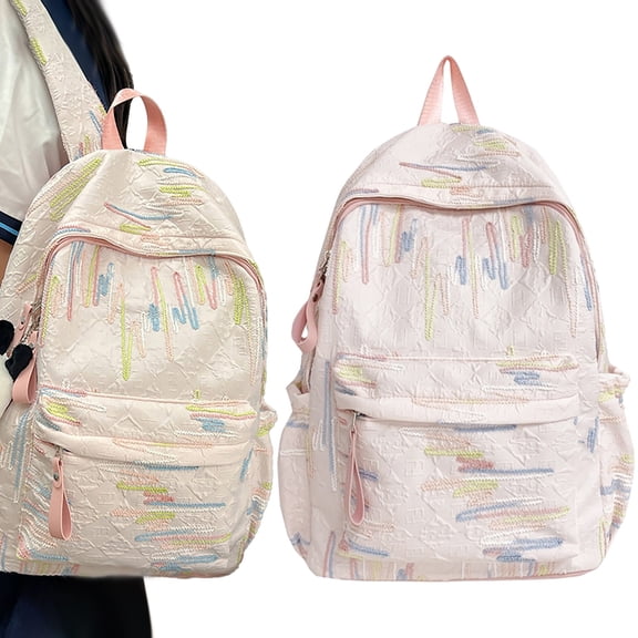 Tool bag Sequin Daypack Cute Backpack With Plush Zipper Pull Lightweight Large Capacity