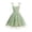 Green, variant on Girls Mesh Princess Dresses Trendy Embroidery Flower Lace Bow Spaghetti Gown for Pageant Wedding Birthday Party Graduation Dance Prom Purple 7-8 Years