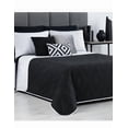 thumbnail image 2 of Edredón Xtellar Ligero Doble Vista Real Textil + 2 Fundas de Almohada, Juego de Colcha Matrimonial, Color Negro, 2 of 5