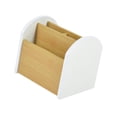 thumbnail image 4 of Organizador de escritorio con soporte para control remoto de mesa para sala de estar y mesita de noche Blanco, 4 of 9