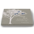 thumbnail image 1 of MuralMax Personalized Family Tree Canvas & Lovebirds, Romantic Lovebirds & Inspirational Quote Wall Decor - Gifts For Parents Wedding Anniversary Milestone, Grandparents, Taupe - Size 30 x 24, 1 of 7