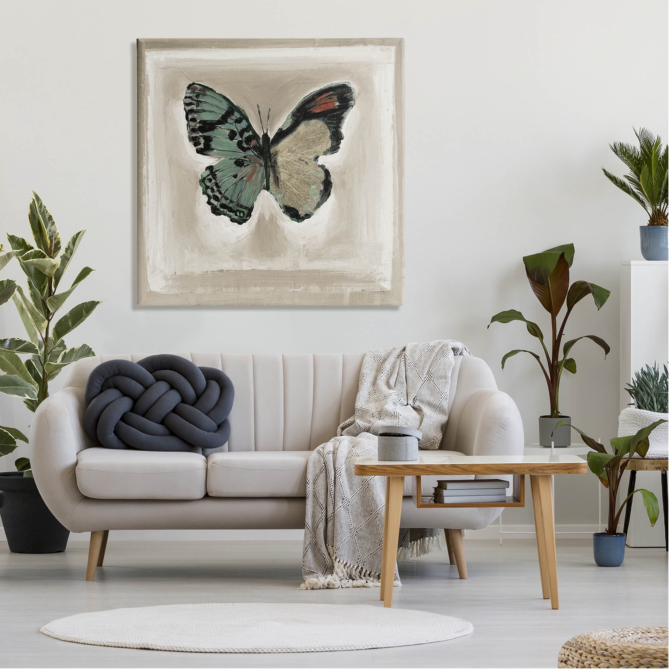 Stupell Industries Asymmetrical Butterfly Wings Painting Gallery Wrapped Canvas Print Wall Art, Design by Stacy D'Aguiar
