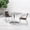 Dark Brown, variant on Emma + Oliver 31.5" Square Aluminum Table Set-2 Black Rattan Chairs