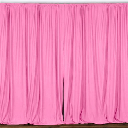 Solid Poplin Window Curtain or Photography Backdrop 58 Wide Pink