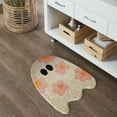 thumbnail image 4 of WMGHA Halloween Ghost Bathroom Rugs, Ultra Soft Ghost Shaped Bath Mat, Machine Washable White Bath Tub Living Bedroom Kids for Halloween Room Decor, Non-Slip, 3 Sizes, 4 of 5
