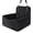 Black, variant on Dog Car Seat for Small Dogs Under 30lbs,Comfy & Safe Travel Bed with Washable Cover,2 Clip-On Safety Leashes and Pockets,Anti-Slip Base,Easy to Install(Grey)