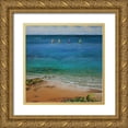 thumbnail image 1 of Francis, Sandra 15x15 Gold Ornate Wood Framed with Double Matting Museum Art Print Titled - Spinnakers Up, 1 of 4