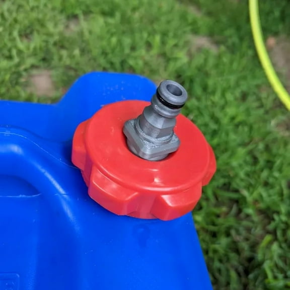 Universal Water Pump Adapter for Aqua-Tainer Style Jugs,Secure Threaded Fitting,Compatible with Standard Faucets,Camping Water Pumps,RV, Overland
