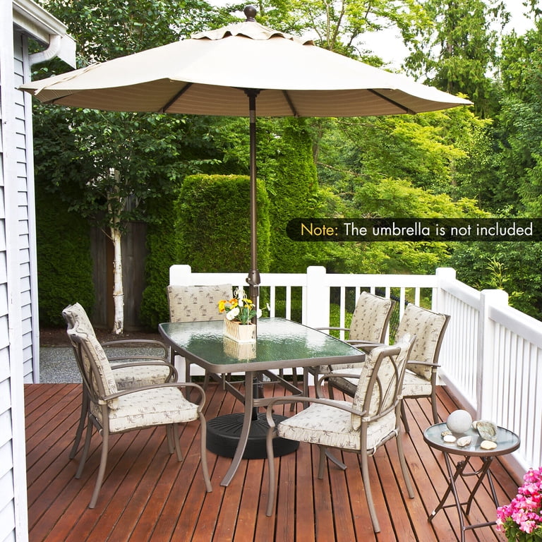 green heavy duty patio umbrella base at walmart EliteShade USA 10-Year-Non-Fading 9Ft Market Umbrella, UPF 50+ UV Protection Performance Sun Umbrella, Commercial Grade Outdoor Table Keep everyone comfortable and protected from the suns rays Garden 9 ft Patio Umbrella
