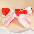 thumbnail image 6 of 12-18 Months Baby Girl Clothes Long Sleeve Fall Winter Clothes Newborn Baby Girl Clothes Infant Outfits Ruffle Sleeve Romper Bodysuit Floral Pants Toddler Girl Outfits,Red, 6 of 7