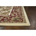 thumbnail image 4 of 2' x 3' Polypropylene Ivory or Red Accent Rug, 4 of 5