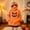 Orange 03, variant on Womens Halloween Sweatshirts Pumpkin Mask Zip Hooded Oversized Cute Pullover Sweatshirt with Front Pocket Orange 01 M