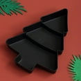 thumbnail image 1 of Christmas Tree Fruit Bowl Home Snack Plate Plastic Candy Dish Melon Seeds Dried Fruit Box Lazy Snack Box Black 8PCS, 1 of 5