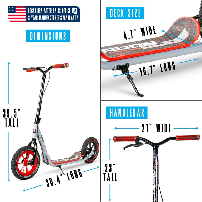 Madd Gear Urban Glide Commuter Kick Scooter for Adults and Madd Gear Urban Glide Commuter Kick Scooter for Adults and