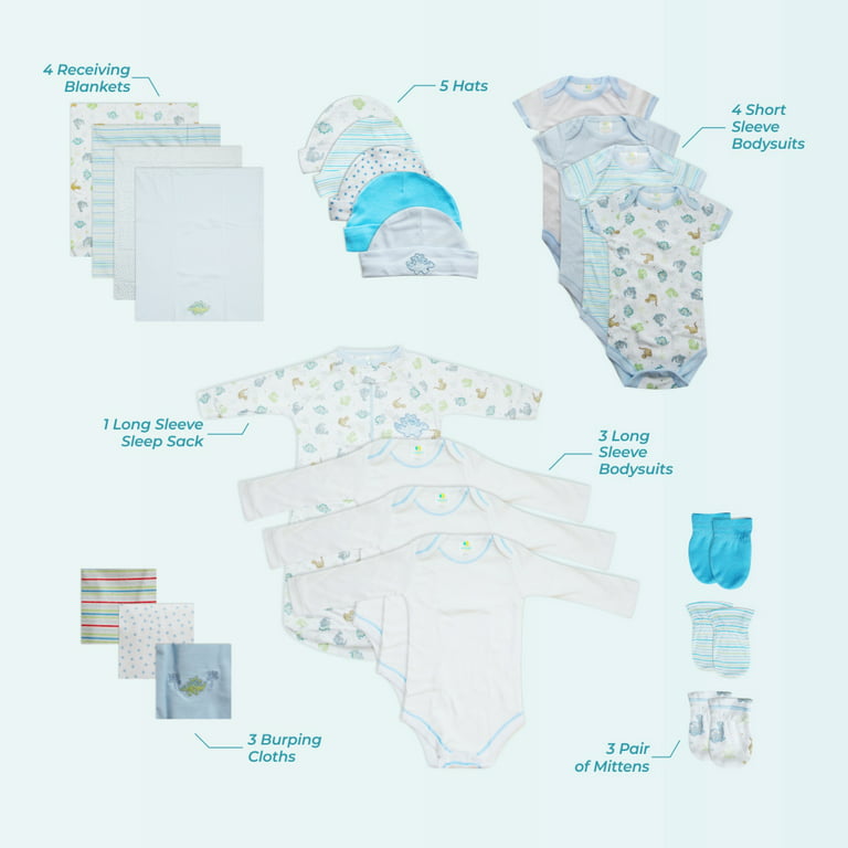 Spasilk Baby Essential Newborn Layette Set Grey Celestial 0-6 Months