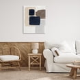 thumbnail image 3 of Stupell Industries Navy Blocked Shapes Abstract Painting Gallery Wrapped Canvas Art Print Wall Art, 30 x 40, 3 of 8