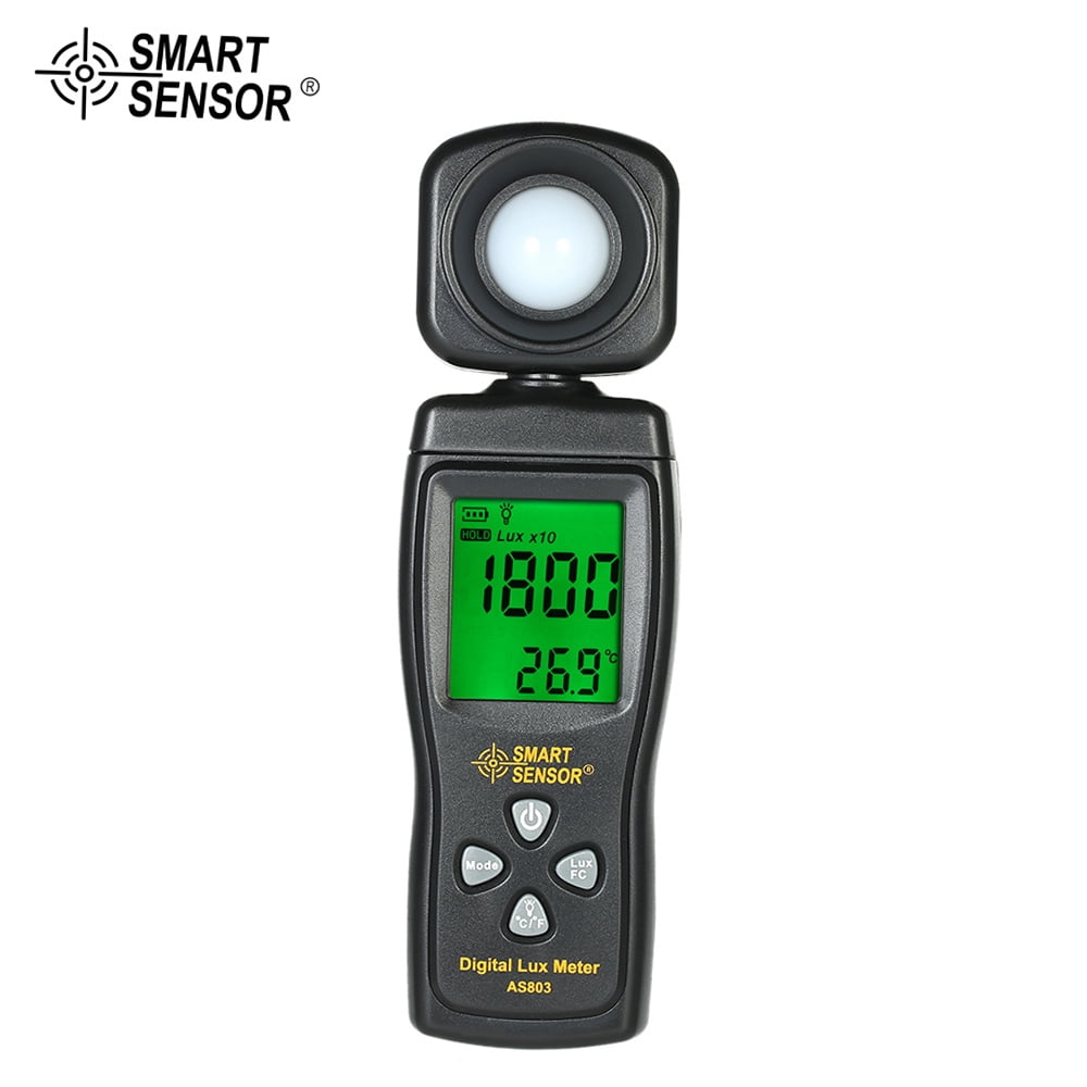 SMART SENSOR Mini Digital Lux Meter LCD Display Handheld Illuminometer