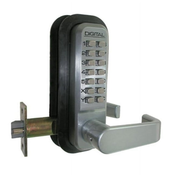 Lockey Mechanical Keyless Lock With Passage Function Double Sided Combination - Bright Brass