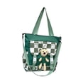 thumbnail image 4 of Bolso de hombro para mujer jinwen gran capacidad diseño cruzado versátil para la escuela Verde, 4 of 8