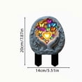 thumbnail image 3 of SLYNSHome 2D Flat Butterfly Garden Stake Decor with Lights,Waterproof Yard Art Sign for Mom, Mothers Day Ideal Gifts, Outdoor Lawn Pathway Patio Plant Pot, Flower Bed, 3 of 5