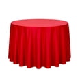 thumbnail image 2 of VOTRUDI Round Satin Tablecloth Fabric Round Table Cover Wrinkle Table Cloth For Wedding Banquet Party Home Dining Table Decor 47.24×47.24in, 2 of 6