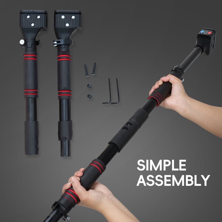 LeikeFitness Pull-Up Bar for Door Frame, Adjustable 28.5-37 in
