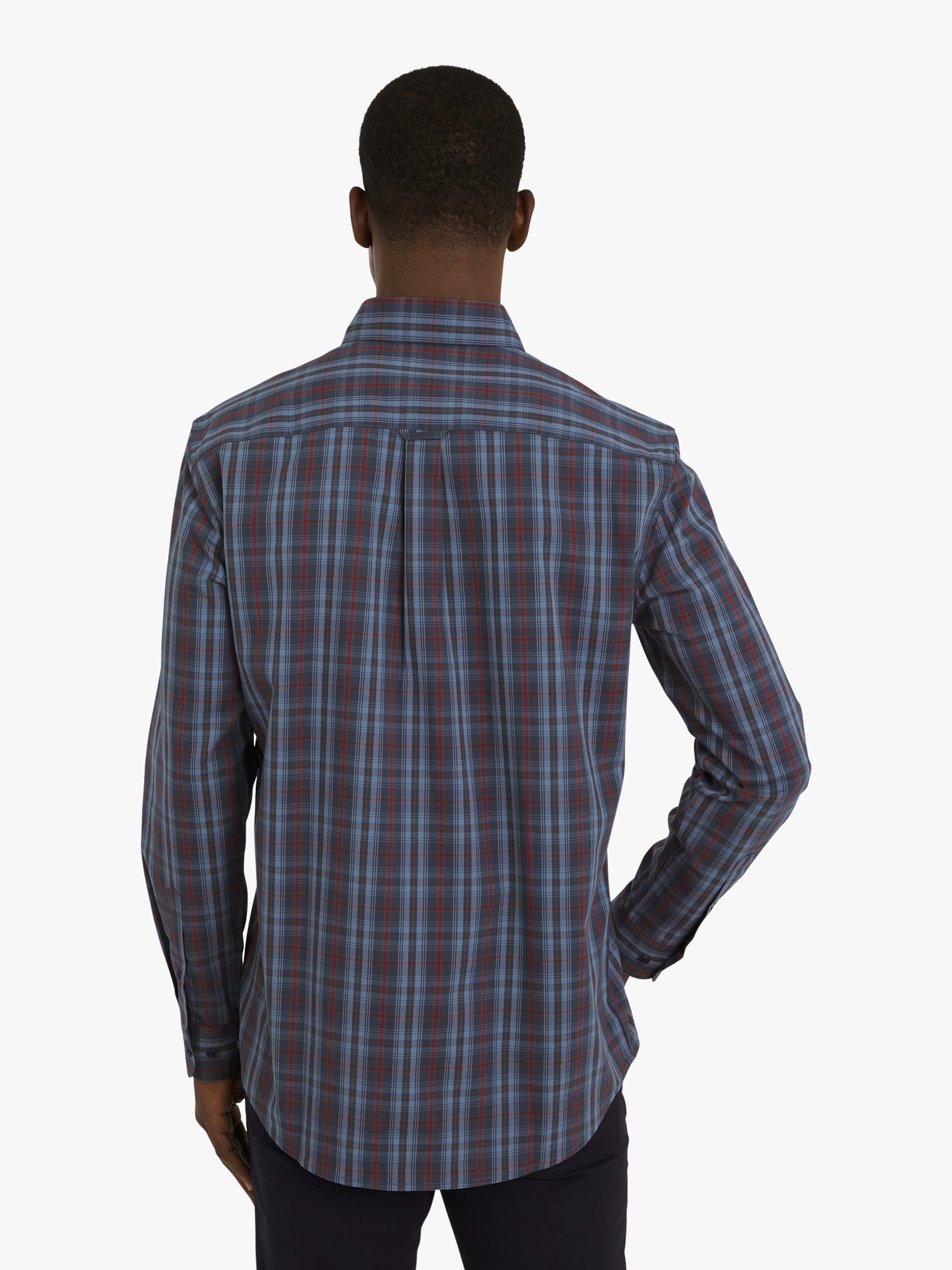 Chaps Men's & Big Men's Long Sleeve CVC Easy Care Woven Shirt, Sizes S-3XL