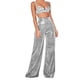 thumbnail image 5 of Pantalones de mujer, pantalones casuales de mujer, pantalones anchos con purpurina, pantalones largos rectos, estándares líderes en la industria, 5 of 7