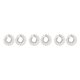 thumbnail image 3 of Minnieouse 1 par de pendientes de cristal para mujer, joyería de moda para boda, accesorios de regalo personalizados para madre e hija, plata Type1 NO1 Minnieouse CBP227472, 3 of 6